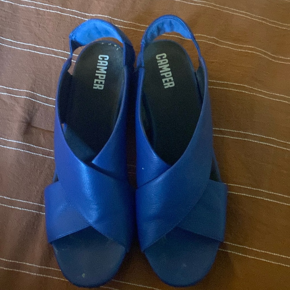 Camper Pelotas blue sandals size 41 or 10